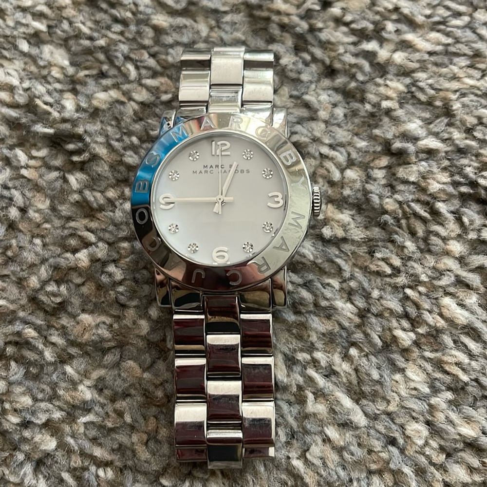 Marc by Marc Jacobs Silver Round Watch